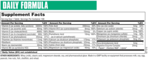 daily formula supp facts