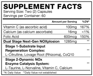 force factor 2 supplement facts