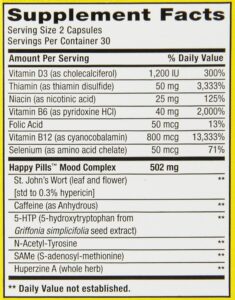 happy pills facts