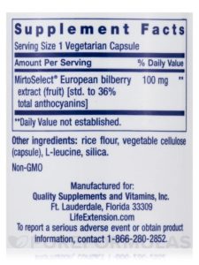 life extension bilberry extract