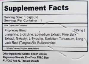 pandora ingredients