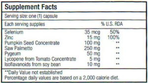 pumpkin seed complex ingredients