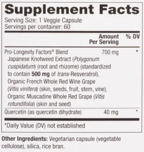 resveratrol ingredients