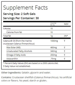 arctic ruby oil supplement facts