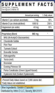 arthri d3 ingredients