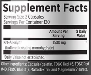 kre alkalyn ingredients