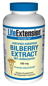 Bilberry Extract 100mg (100ct)