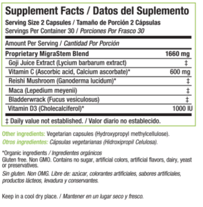 migra stem ingredients