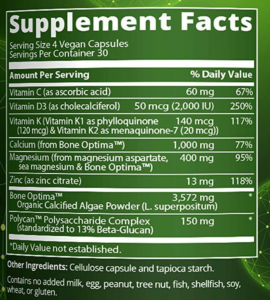 vegan bone maximizer ingredients 1