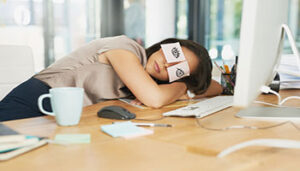 tired body sleep work
