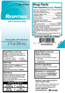 respitrol lable