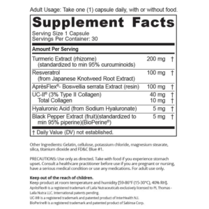 instaflex advanced facts