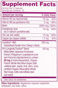keratin booster ingredients