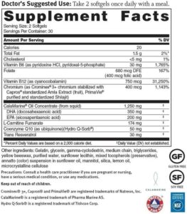 omega q plus ingredients
