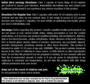 Green bulge directions