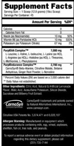 Purple Wraath Supplement Facts