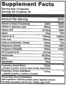 clearheart supp facts