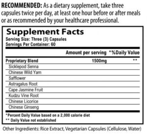 ketsumeisei supplement facts1