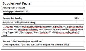 ptp ultra enhancer supplements facts