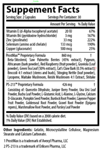 super prostate 1000 supp facts