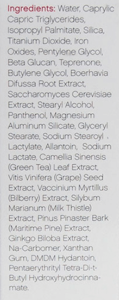 rosacea relief serum ingredients