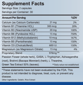 tranquilene ingredients
