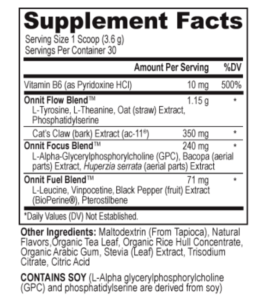 alpha brain powder ingredients