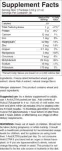aveultrasupplementfacts