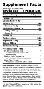 ketonx supplement facts