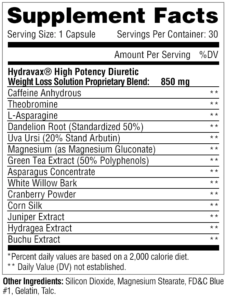 hydravax ingredients