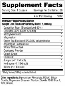 hydravax suppfact