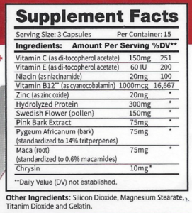 volumze ingredients