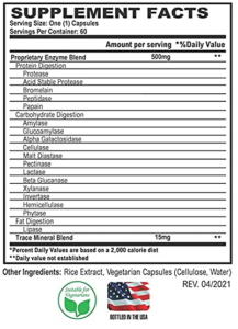 vitalzym digest ingredients