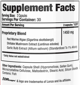 healing power vanish ingredients