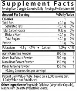 Focus365 Supp facts