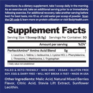 perfect amino xp ingredients