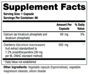 theracran one supplement facts