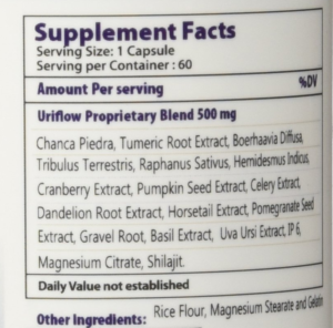 uriflow ingredients