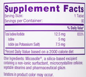 iodoral 12.5 supp facts