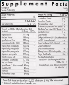 progreens capsules supp facts