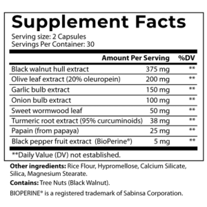 Parabroom supp facts