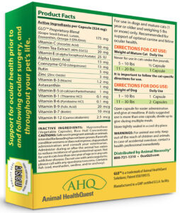 ocu glo pb for catsanddogs supp facts