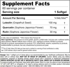 NeuroProtek Supplement Facts