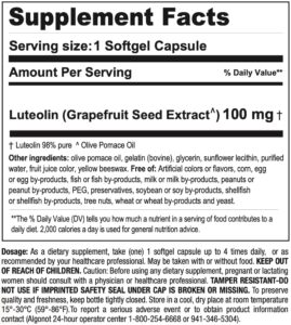 PureLut Supplement Facts